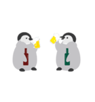 おなかいっぱい食べたいペンギン（個別スタンプ：2）
