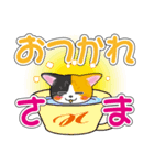 三毛猫ちゃんのデカ文字スタンプ（個別スタンプ：5）