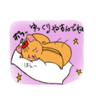 ももわんとりすっぷる普段使えるスタンプ（個別スタンプ：21）