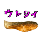 焼き シャケ と 手書き文字（個別スタンプ：23）