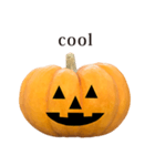 かぼちゃ ハロウィン と 英語 English（個別スタンプ：6）