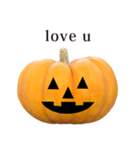 かぼちゃ ハロウィン と 英語 English（個別スタンプ：12）