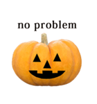 かぼちゃ ハロウィン と 英語 English（個別スタンプ：20）