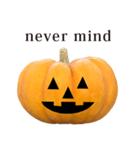 かぼちゃ ハロウィン と 英語 English（個別スタンプ：21）
