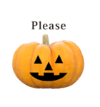 かぼちゃ ハロウィン と 英語 English（個別スタンプ：25）