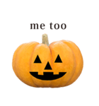 かぼちゃ ハロウィン と 英語 English（個別スタンプ：26）