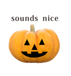 かぼちゃ ハロウィン と 英語 English（個別スタンプ：32）