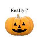 かぼちゃ ハロウィン と 英語 English（個別スタンプ：33）