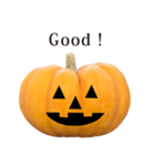 かぼちゃ ハロウィン と 英語 English（個別スタンプ：35）