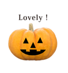 かぼちゃ ハロウィン と 英語 English（個別スタンプ：38）