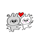 うさ美ちゃん＆うさ男くん【ラブ】（個別スタンプ：2）