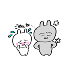 うさ美ちゃん＆うさ男くん【ラブ】（個別スタンプ：6）