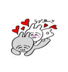 うさ美ちゃん＆うさ男くん【ラブ】（個別スタンプ：8）
