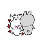うさ美ちゃん＆うさ男くん【ラブ】（個別スタンプ：11）