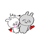 うさ美ちゃん＆うさ男くん【ラブ】（個別スタンプ：13）