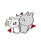 うさ美ちゃん＆うさ男くん【ラブ】（個別スタンプ：15）