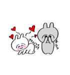 うさ美ちゃん＆うさ男くん【ラブ】（個別スタンプ：18）