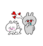 うさ美ちゃん＆うさ男くん【ラブ】（個別スタンプ：19）