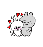 うさ美ちゃん＆うさ男くん【ラブ】（個別スタンプ：27）