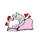 うさ美ちゃん＆うさ男くん【ラブ】（個別スタンプ：28）