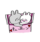 うさ美ちゃん＆うさ男くん【ラブ】（個別スタンプ：30）