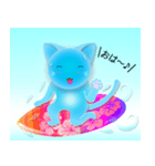 12_常夏！かわいい猫！？『アクア〜AQUA〜』（個別スタンプ：4）