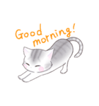 サバトラねこのスタンプ（英語版）（個別スタンプ：1）