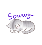 サバトラねこのスタンプ（英語版）（個別スタンプ：9）