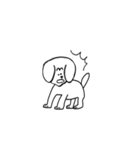 ゆるゆるな犬（個別スタンプ：3）