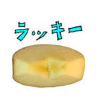 りんご カットA と 手書き文字（個別スタンプ：28）