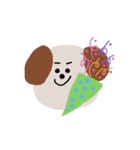 シンプルでかわいい犬（個別スタンプ：16）