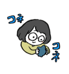 りさちゃんが何かつくるようですよ？（個別スタンプ：1）