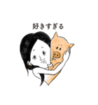 ポーズ女子（個別スタンプ：10）