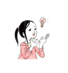 ポーズ女子（個別スタンプ：33）