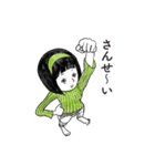 ポーズ女子（個別スタンプ：34）