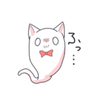 リボンが好きなおばけねこ（個別スタンプ：3）