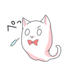 リボンが好きなおばけねこ（個別スタンプ：12）