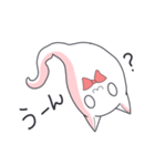 リボンが好きなおばけねこ（個別スタンプ：23）