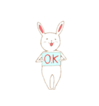 ゆるゆるなうさぎ。（個別スタンプ：2）
