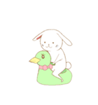 ゆるゆるなうさぎ。（個別スタンプ：8）