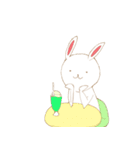 ゆるゆるなうさぎ。（個別スタンプ：9）