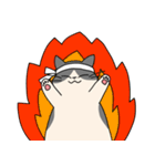 まるいねこ（白黒）（個別スタンプ：15）