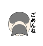 まるいねこ（白黒）（個別スタンプ：23）