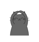 まるいねこ（グレー）（個別スタンプ：7）