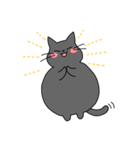 まるいねこ（グレー）（個別スタンプ：11）