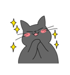 まるいねこ（グレー）（個別スタンプ：14）