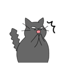 まるいねこ（グレー）（個別スタンプ：16）