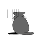 まるいねこ（グレー）（個別スタンプ：22）