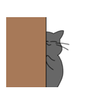 まるいねこ（グレー）（個別スタンプ：25）