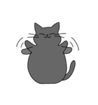 まるいねこ（グレー）（個別スタンプ：40）